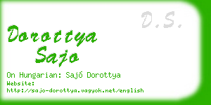 dorottya sajo business card